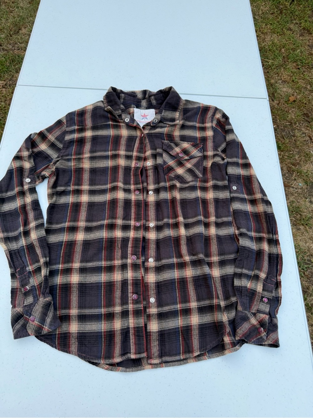 Riviera Brown and Black Plaid Button-Down Shirt